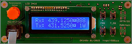 UHF (70cm) FM transceiver with DRA818U