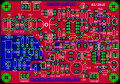 PCB for DC RX with harmonic mixer designed in Eagle